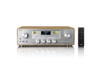 LencoDAR-281WDSI DAB+/FM radio met CD-speler, USB Hout/Zilver