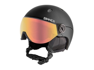 Sinner Titan Visor Skihelm Mat Zwart  Maat 61