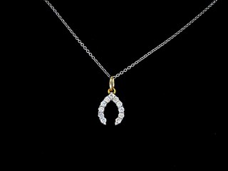 Gouden hanger met briljant geslepen diamanten, excl. ketting