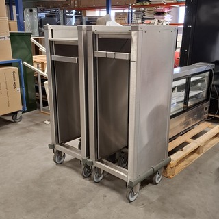 2x Dienbladenkar Metos, AFW-MS/ speciaal