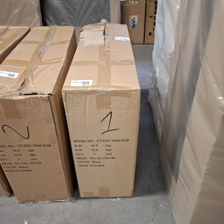 Gamestoel rgb LED, Black, 2025