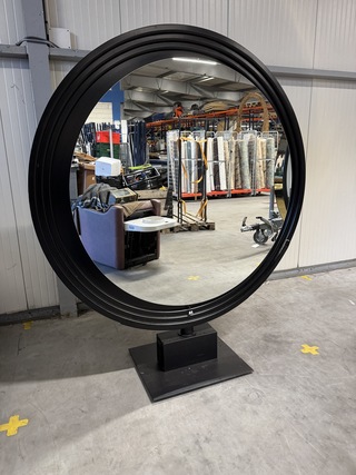 Kaptafel eiland, Alpeda, Round, zwart/goud