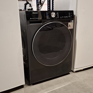 Warmtepomp droger, Hinsense, DH5S102BB – Demo 10 KG A+++, Zwart
