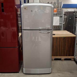 Koelkast met vriesvak, SMEG, FAB50LSV – NoFrost, Grijs / Chroom