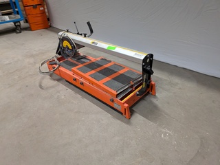 Tegeltafelzaag verstelbaar groot L=950mm/H40mm ~ Battipav, VIP 290, bo