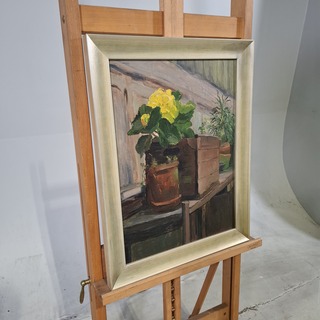 Schilderij, Hagen, Planten in atelier, 1956