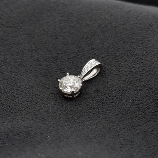 Gouden solitaire hanger met een diamant van 2.00 carat