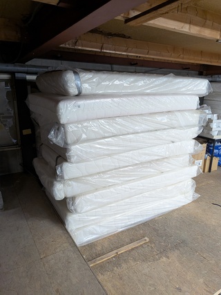 9x Matras met diverse benodigdheden