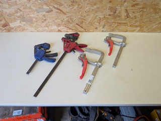 4x Snelspan lijmklem O.a. Wurth, Irwin