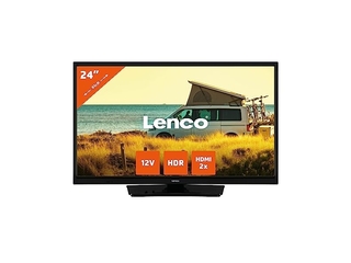 Lenco LED2423BK  24 LED Televisie met 12V Adapter  Zwart