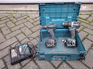 Accu boormachine en slagschroevendraaier, Makita, DDF484