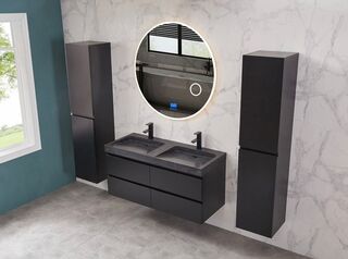 Spiegel Vonato, corviano, led verlichting in 3 kleuren; geel, blauw en