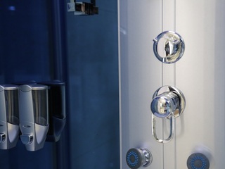 Stoomcabine Vonato, RectaBathJet, wit/zilver