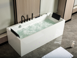 Massagebad Vonato, Nevira, hoogglans wit