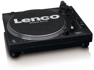 Lenco  L3818BK Platenspeler Direct drive  USB naar PC encoding  Zwart