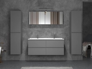 Badkamermeubel Vonato, Modular 3, hoogglans antraciet