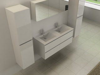 Badkamermeubel Vonato, Eco 40, hoogglans wit