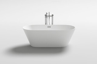 Vrijstaand bad Vonato, Lugano , wit