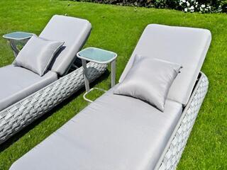 2x Ligbed Vonato, Revino, donker grijs