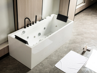 Massagebad Vonato, Nevira, hoogglans wit