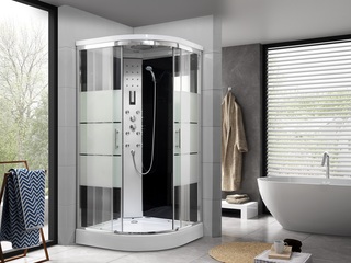 Douche Vonato, Massage Retreat, zilverkleurig frame