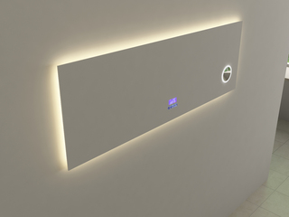 Spiegel Vonato, Serenza, led verlichting in 3 kleuren; geel, blauw en