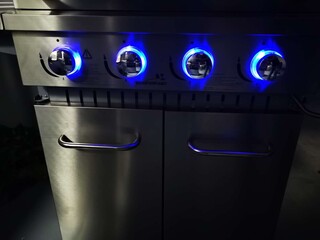 BBQ Vonato, RVS Keuken grill chef 4, mat geborsteld rvs - hoogglans zi