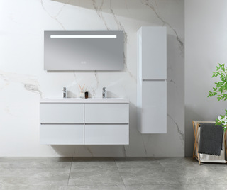 Badkamermeubel Vonato, Zenlux 120, hoogglans wit