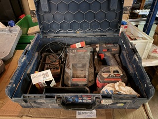 Boormachine in koffer, 2x accu, 1x lader Bosch