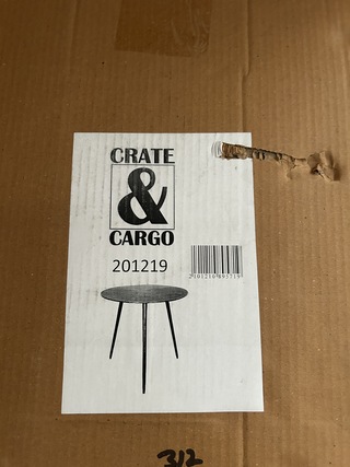8x Bijzettafel Crate & CarGo