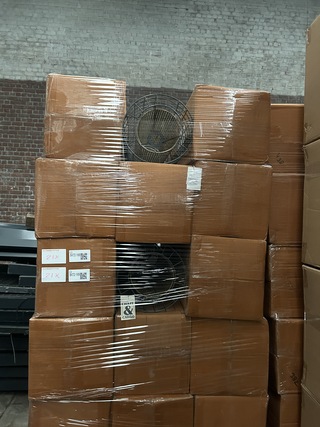 Ca. 21x Hanglamp/lampenkap metaal Crate & CarGo