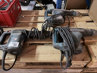 3x Breekhamer, boorhamer Makita