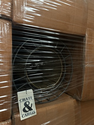 Ca. 21x Hanglamp/lampenkap metaal Crate & CarGo