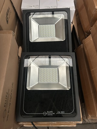8x Led flood light/bouwlamp Ellipz Lighting