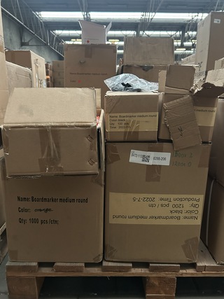 Ca. 2700x Boardmarker medium round oranje/zwart Sam Creative