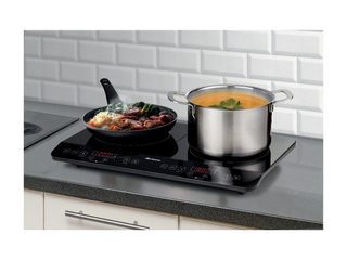 Ariete 1998/00  Inductiekookplaat  2 pits  kookoppervlak ca. 27 cm  To