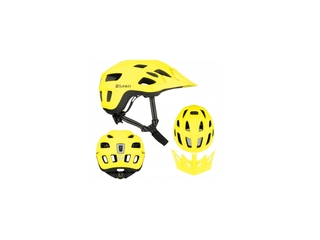 Summit Fietshelm  met LED verlichting  Verstelbaar 55-59 cm Geel