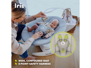 Lionelo Iris Premium Babyschommel  360° draaibaar  0 tot 9kg