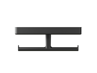 Tiger Toiletrolhouder Carv met planchet Zwart