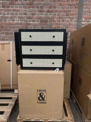 6x Rotan ladekast Crate & CarGo