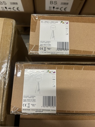 Mix pallet met 29 stuks design verlichting Paco Home – verkrijgbaar op