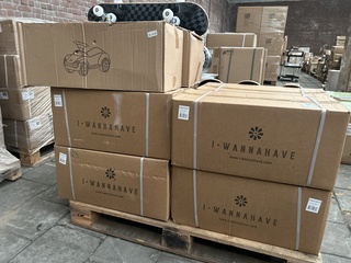 Ca. 10x Kinderfiets, speelauto I-Wannahave