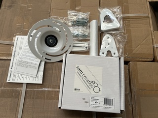 Ca. 63x Beamer Mounting Bracket Ceiling Short White Sam Creative, PSHB