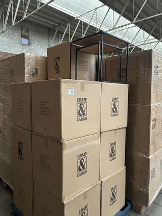 Pallet bijzettafels rotan (14x set van 2) Crate & CarGo