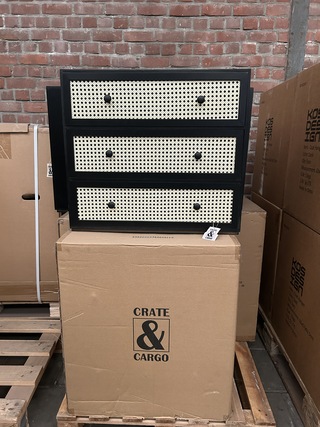 6x Rotan ladekast Crate & CarGo