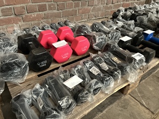 Pallet dumbbells (ca. 45x)