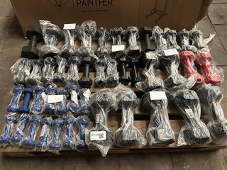 Pallet dumbbells (ca. 45x)