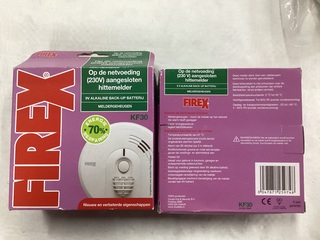 Hitte- en rook- en koolmonoxidemelders en Brandblussers