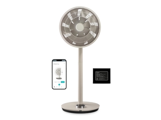 Duux Whisper Flex Smart Statiefventilator met Dock & Accu  Greige