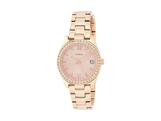 Fossil Scarlette Mini ES4318 Dames Horloge Rosékleurig